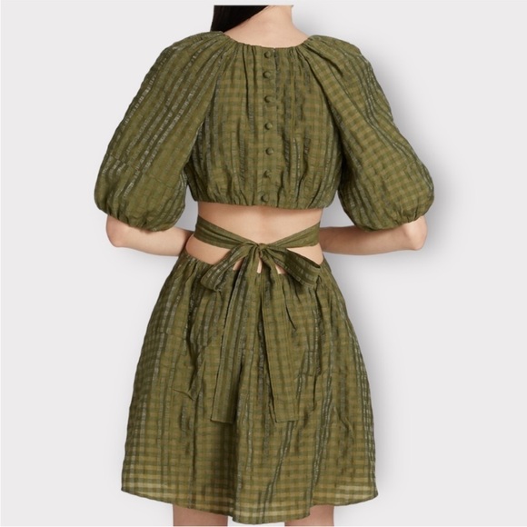 Moon River Small Green Cutout Dress - Picture 2 of 6